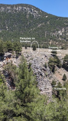 Bild 1 - Beginn der Wanderung